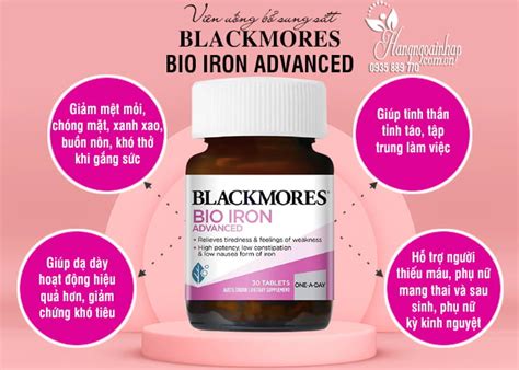 Viên Uống Bổ Sung Sắt Blackmores Bio Iron Advanced 30 Viên Của Úc