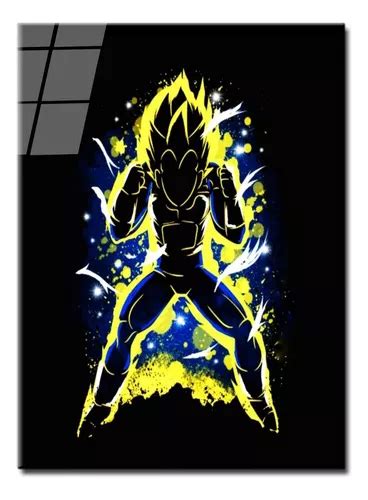 Cuadro Metalico Vegeta Silueta Dragon Ball Aluminio X Meses Sin