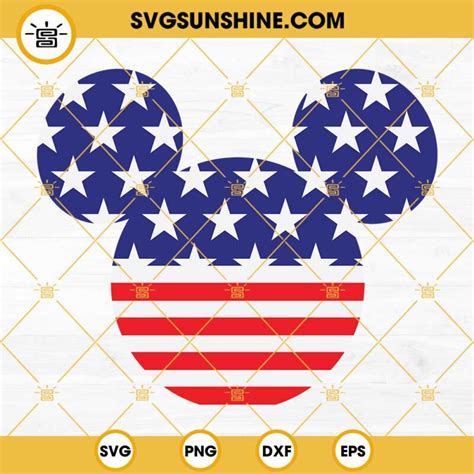 Disney Happy 4th Of July SVG Bundle Fourth Of July SVG Mickey And