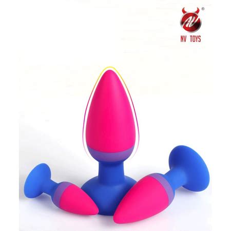 Kit Plug Anal De Silicone Ventosa Nv Toys Litoral Sex Shop