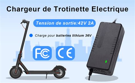 Chargeur V De Trotinette Electrique Chargeur V A Pour Trottinette