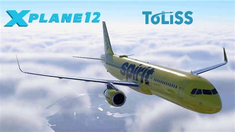 X Plane Toliss A Spirit Airlines Fort Lauderdale To Newark