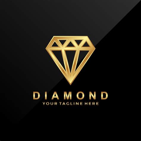 Plantilla De Diseño De Logotipo De Diamante Vector Premium