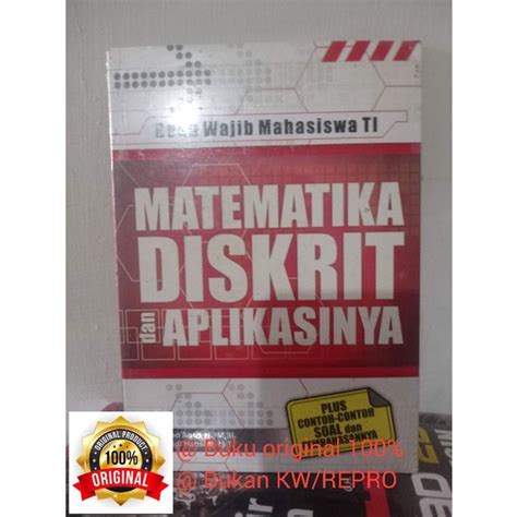 Jual Buku Original Matematika Diskrit Dan Aplikasinya Shopee Indonesia