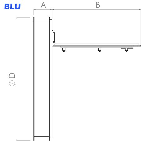 BLU 100 Klapa Zwrotna Z Magnesem Do Okapu Studio Wentylacji