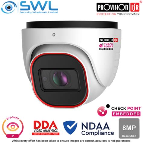 Provision ISR DI 380IPEN MVF V3 Eye Sight 8MP Turret WDR IR40M IP67 2