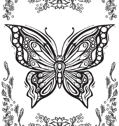 Coloring Pages For Adults Butterfly Coloring Pages Butterfly Adults