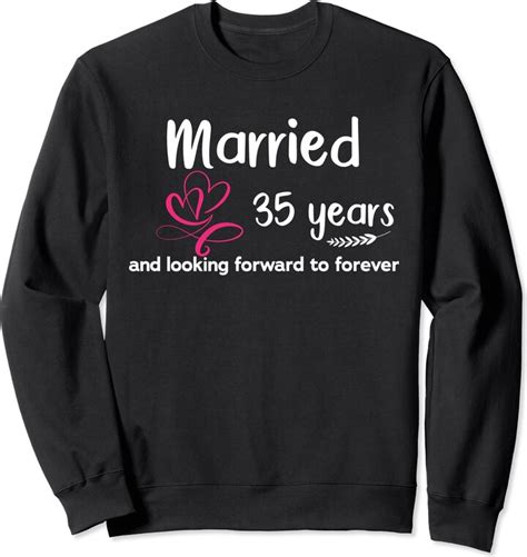 Funny 35th Wedding Anniversary Ts For Him Her Couples Married 35 Years Funny 35th Wedding