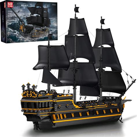 Mould King Pirate Ship Classic Pirate Ship Building Set Made Of