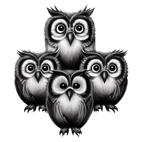 Cute Owls Graphic · Creative Fabrica