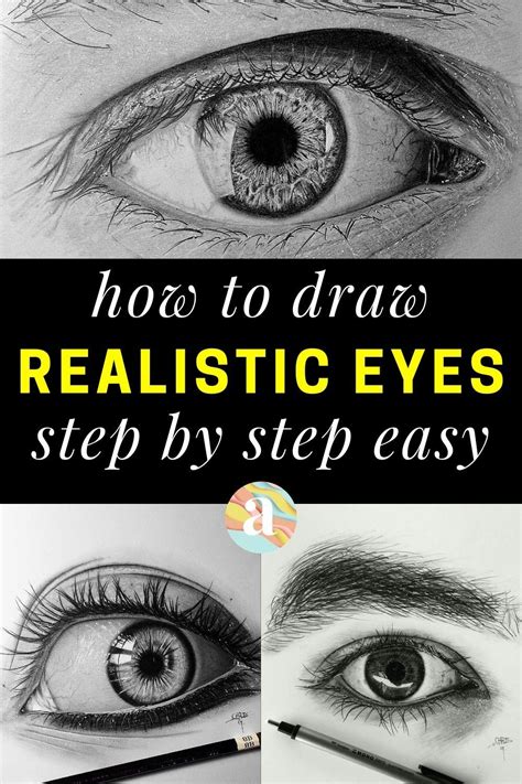 How To Draw Eyes Realistically Easy Step By Step Artist Hue Pencil