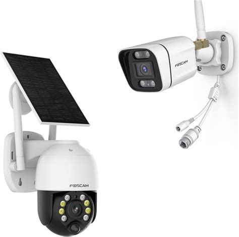 Amazon Foscam B Mp Pt Solar Battery Powered Security Cameras