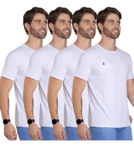 Kit Camisetas Masculinas Slim Fit B Sicas Algod O Frete Gr Tis