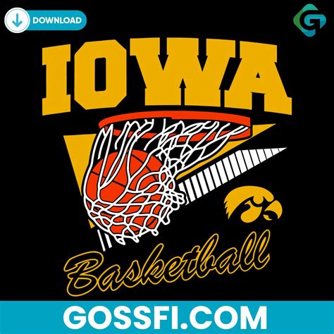 Iowa Hawkeyes Basketball NCAA Svg Digital Download - Gossfi.com