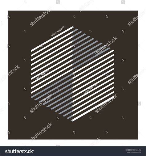 Hexagon Shape Art Vector Design Stock Vector (Royalty Free) 1821465452 ...