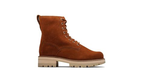 Orianna Hi Dark Tan Suede Clarks