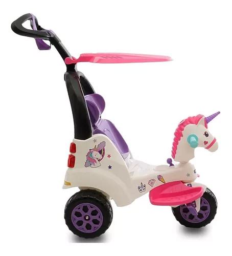 Triciclo Prinsel Super Trike En Unicornio Blanco Rosa En Venta En