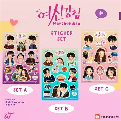 True BEAUTY KDRAMA STICKER SET Han Seojun Hwang Inyeop Lim Jukyung Lee