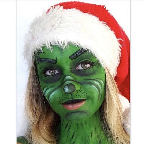 THE GRINCH! #makeupbyme #makeupideas #makeupartist | Body painting ...