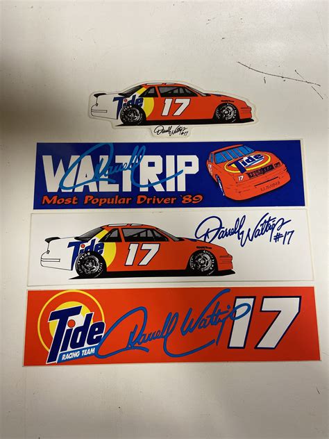 Vintage Nascar Darrell Waltriptide 17 Stickers 4 Pack Etsy