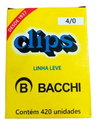 Clips Galvanizado Bacchi Linha Leve Cx Unidades Mercadolivre