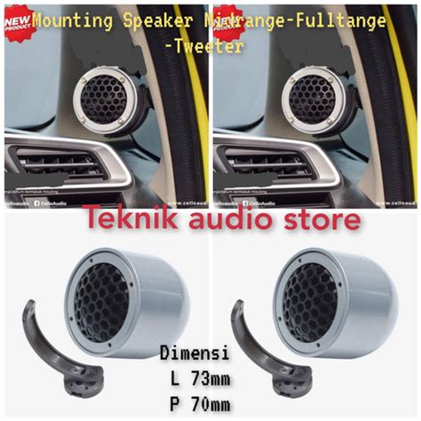 Jual Mounting Housing Aluminium Speaker Midrange Fullrange Tweeter L