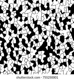 Parametric Honeycomb Pattern Irregular Black White Stock Illustration