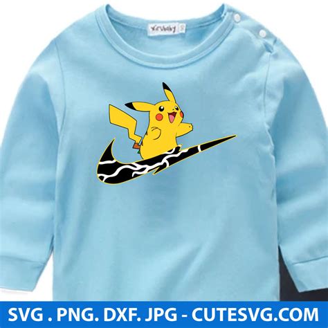 Pikachu Pokemon Nike Logo Svg Nike Pokemon Svg Pokemon