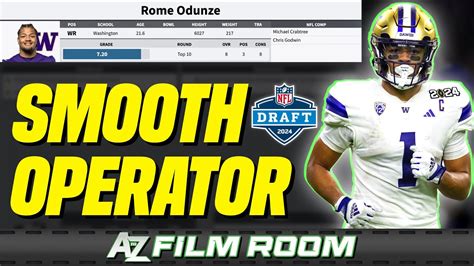 Bears WR Rome Odunze 2024 NFL Draft Scouting Report YouTube