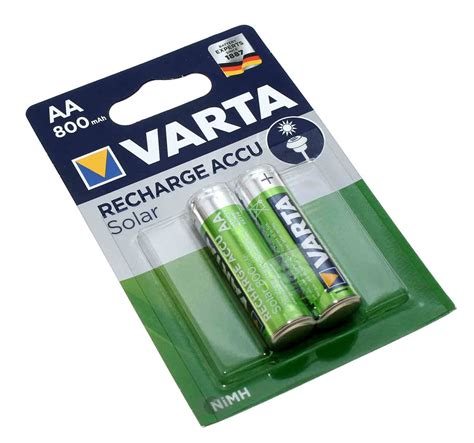 2x Varta Aa Hr6 Mignon Nimh Akku Für Solar Gartenleuchten 56736 1