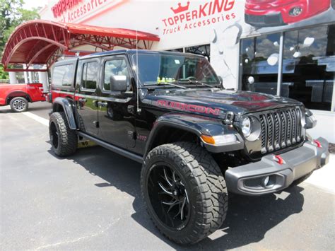 2022 Black Jeep Gladiator With Leer 100xq Topperking Topperking