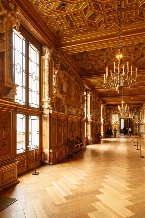 Fontainebleau, France, March 30, 2017: Room Interior in Palace Chateau ...