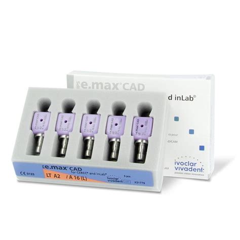 Ivoclar Vivadent Ips Emax Cad Cerec Lt A2 A16 L Abutment Blocks 5