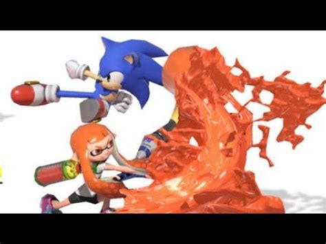 Super Smash Bros Stop Motion Battle 1 Sonic Vs Inkling YouTube