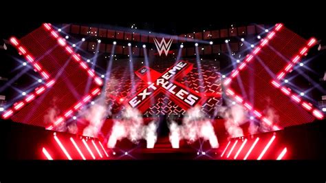 Wwe Extreme Rules 2019 Custom Pyro Concept Stage Animation Youtube