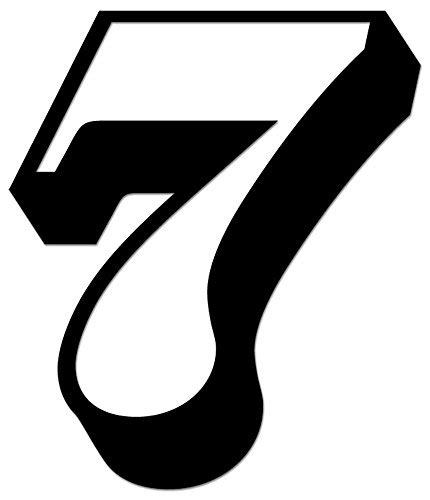 Racing Number 7 Decals