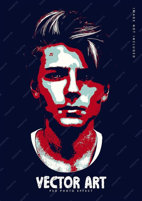 Premium PSD | Vector pop art illustration photoshop effect template