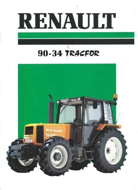 Brochure Prospectus Prospekt Tracteur Renault Tracfor Eur