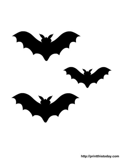 Free Halloween Bat Stencils Printable