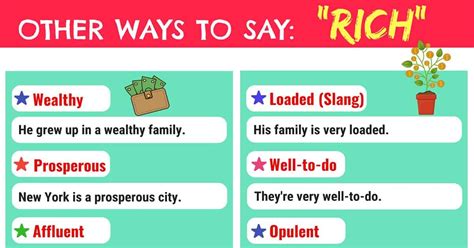 Synonyms For Rich Another Word For Rich Esl