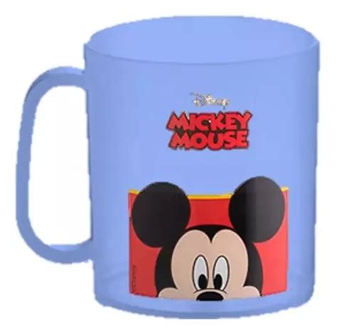 Caneca Pl Stico Disney Mickey Mouse Azul Ml