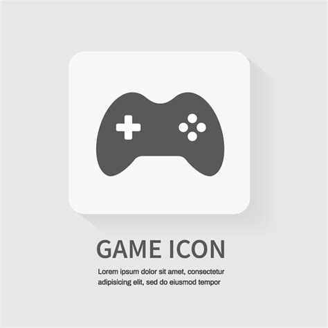 Premium Vector Game Icon Joystick Controller Game Icon Flat Icon For