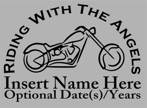 Items similar to Custom Motorcycle Memorial Window Sticker/Decal on Etsy