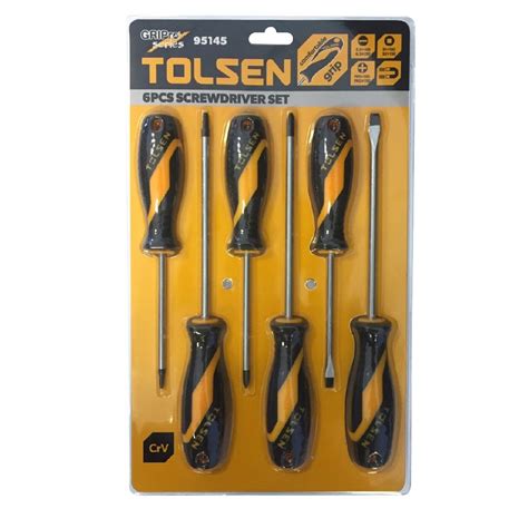 Tolsen Screw Driver Set 6 Piece The Warehouse