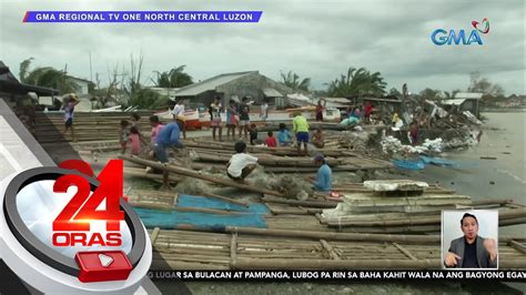 Ilang Residente Gumagawa Ng Sandbag Dahil Sa Gumuhong Lupa Sa Tabi Ng