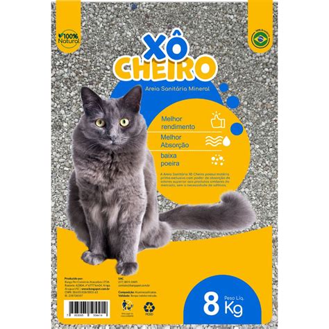 Areia Sanitária Xô Cheiro para Gatos 8kg