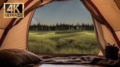 Relaxing Rain On Tent White Noise To Help You Sleep Or Focus 8 Hours