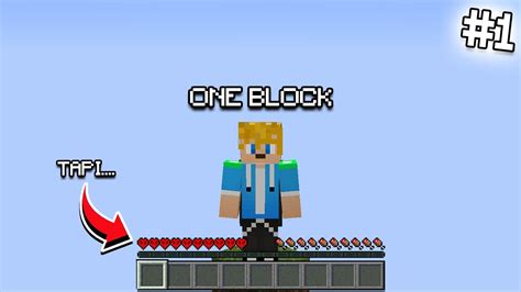 Main Minecraft One Block Tapi Mode HARDCORE YouTube