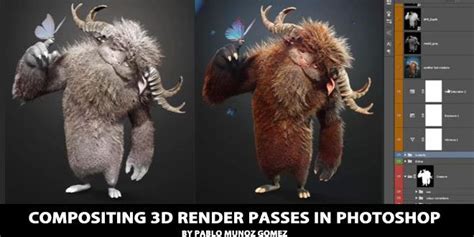 Compositing 3D Render Passes In Photoshop By Pablo Munoz Gomez