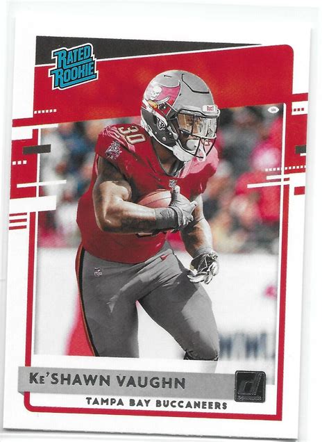 Ke Shawn Vaughn RC 2020 Donruss Bewertet Rookie Rookie TB Freibeuter